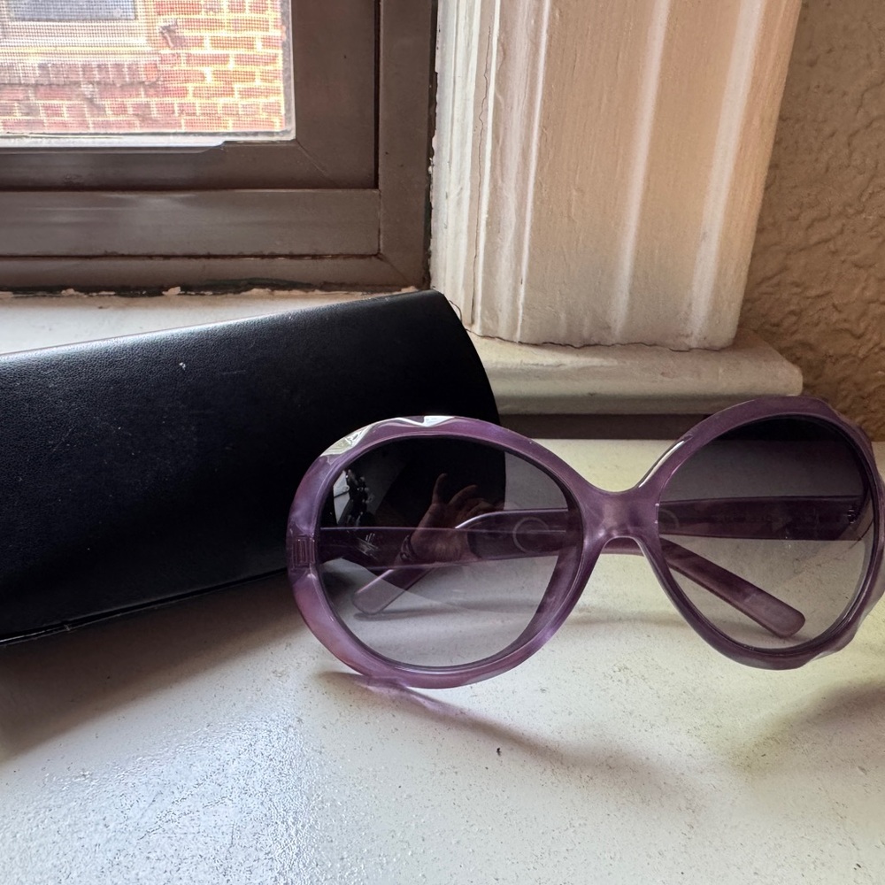 Fendi Purple and Black Retro-Inspired Sunglasses